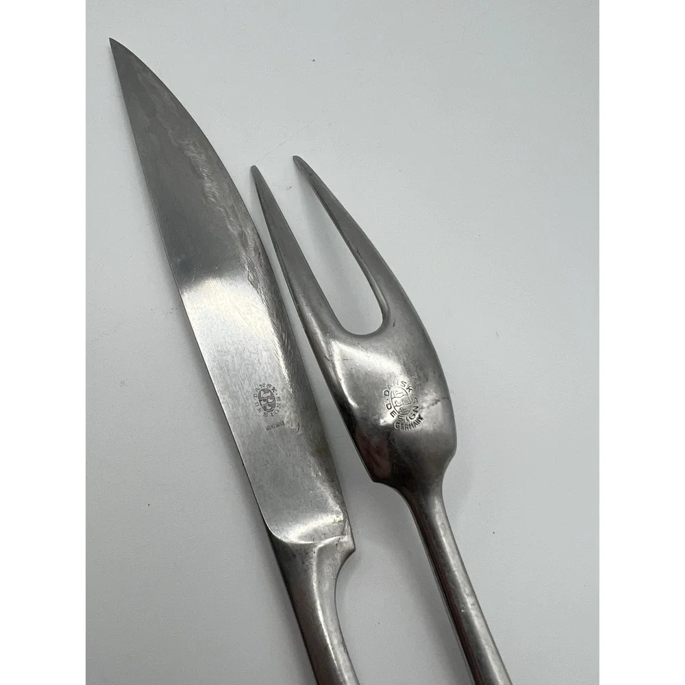 Lot Of 3 Dansk Stainless Variation IV Germany Large‎ Carving Set & Cheese Cutter